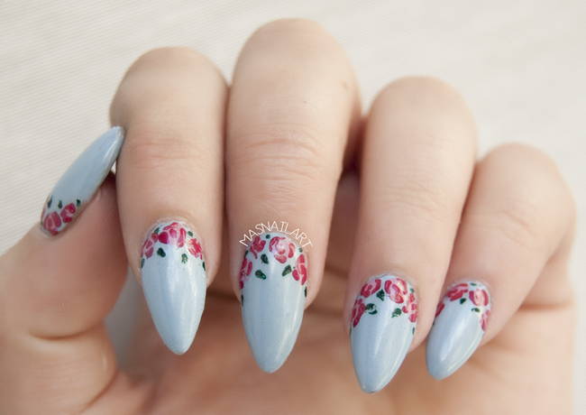 Весенний дизайн ногтей с цветами