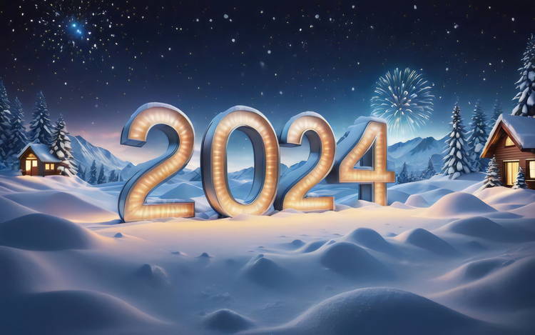 Вітання з Новим роком 2024 року