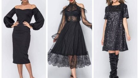 Новорічний Total Black look - стильна розкіш