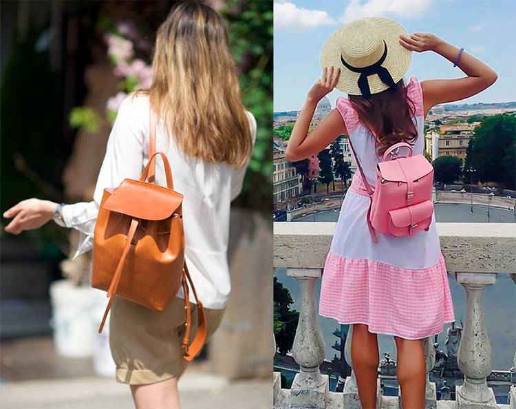 Большой или маленький: выбираем кожаный женский рюкзак 